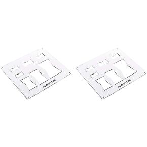 POWERTEC 71356 Clear Acrylic Butterfly Bowtie Router Template for Woodworking, Decorative Wood Router Jig Stencils Inlay Kit for Precise Cuts (7 in 1 Template)