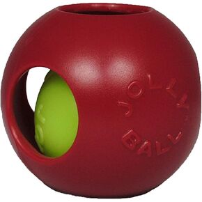 Teaser Ball Size: 6.5" H x 6" W x 6.25" D, Color: Red