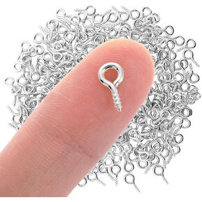 300PCS Screw Eye Pins for Jewelry Making Small Eye Hooks Gold Eye Screw Hooks Eyelets Screw Threaded Mini Eye Pins Hooks Gold Tone Clasps Hooks Eye Screws for Crafts Jewelry Making