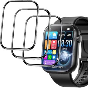 Compatible for Hwagol Smart Watch Screen Protector, [3 Pack] Full Coverage TPU Clear Film Compatible with Hwagol G20 1.83 Inch Smart Watch (3 PACK)