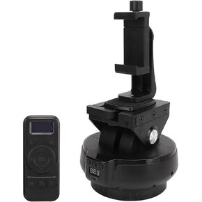 Motorized Pan Tilt Head, 360° Rotating Motorized Panoramic Tripod Head Remote Control Pan Tilt Camera Mount for Mobile Phone Camera Smartphones