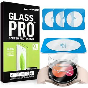 [3-Pack] Screen Protector for Samsung Galaxy Watch 5 (40mm) Tempered Glass, 9H Hardness, Bubble Free, Easy to Install
