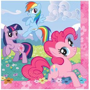 Amscan My Little Pony 'Say Yes To Adventure' Stamp Beverage Napkins - 16pc
