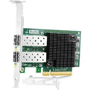 X520-DA2 2X 10GbE SFP+ Fiber Ports Converged Ethernet Adapter for Servers, NAS and Desktop PCs. Intel 82599ES 10Gbps Ethernet Controller, PCIE X8 to 2X 10GbE SFP+ NIC Card (X520-DA2)