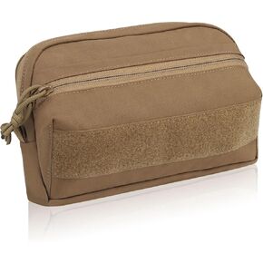 AOUTACC Small Tactical MOLLE Pouch,Molle Admin Pouch,Small Zippered Organizer Pocket,Chest Rig Small Molle Pouch for Tactical Vest and Organizer Panel