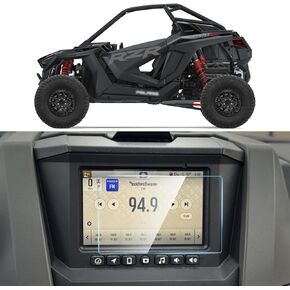 Screen Protector Compatible with Polaris RZR PRO XP/R Turbo Sportsman Ranger General Xpedition Ride Command Snowmobile, 7-inch HD Navigation Touchscreen Tempered Glass Protective Film