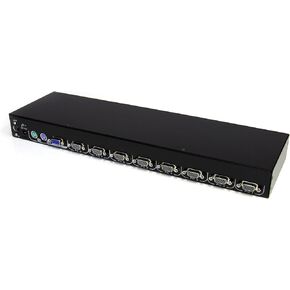 StarTech.com 8-port KVM Module for Rack-mount LCD Consoles with additional PS/2 and VGA Console (CAB831HD), Black