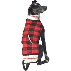 Buffalo Plaid Dog Sweater (XX-Small)