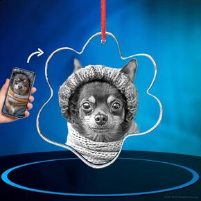 ArtPix 3D Crystal Photo, Customized Gifts for Dog, Cat, Pets, Custom Gifts, 2D Paw Personalized Ornament