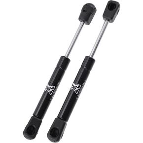 X AUTOHAUX 2pcs 9inch 11lbs Universal Plastic Lift Supports Gas Struts Springs RV Car Bonnet Tailgate Hydraulic Support Rod, Black, 9.60''