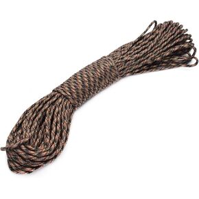 100ft Type III 7 Strand Core Paracord 550 Parachute (96# Dream Brown)