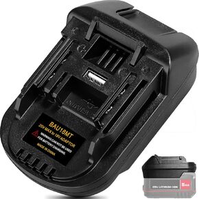 Adapter for Dewalt 20V Tool,for Bauer 20V Battery Convert to Replace for DeWalt 20V MAX XR Battery DCB200 DCB204 DCB206,Work for DeWalt 20V MAX Cordless Drill/Impact Driver Cordless Power Tool