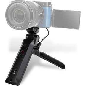 JJC Wired Remote Shooting Grip & Mini Tripod for Panasonic Lumix G100D and S9 Mirrorless Camera, Replaces Panasonic DMW-SHGR2 Tripod Grip for Selfie Video Recording Vlogging