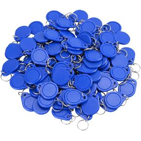 100pcs RFID Key Fob ID Card Key Tags 125KHz RFID EM-ID Card Keyfob for Door Access Control - Read Only (100 PCS Keyfobs)
