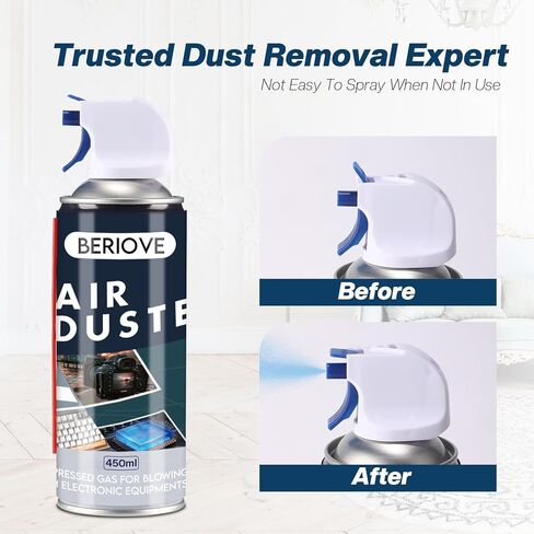 Keyboard Cleaner Air Spray - Keyboard Cleaner Air Duster Cleaning - 15.4oz - 2Packs in Kuwait