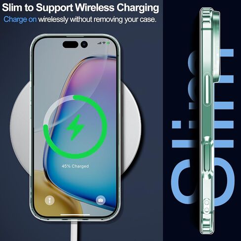 xiwxi for iPhone 16 Case,with Screen Protector+Camera Lens Protector,Non-Yellowing,Military-Grade Drop Protection,Perfect Handfeel,Shockproof Bumper,Clear Slim Phone Case-6.1 inch in Saudi Arabia
