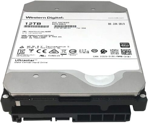 Western Digital Ultrastar DC HC520 HUH721212ALN600 12TB 7200RPM 256MB Cache SATA 6.0Gb/s 3.5" Enterprise Hard Drive (Renewed) in Saudi Arabia