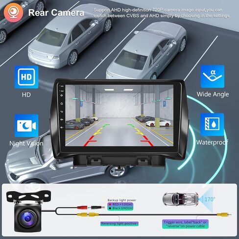راديو Hodozzy 2G 64G Android لسيارة Ford Escape Kuga 2013-2019 Car Stereo Carplay Wireless Android Auto، شاشة لمس 9 بوصة مع GPS/WiFi/Bluetooth، FM RDS، وصلة مرآة، راديو كاميرا احتياطية لفورد in Saudi Arabia