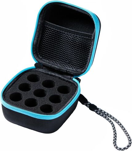 Insulin Fridge Holder Storage Case Organizer for Diabetics,8 Slots,Fit Storage Standard and Tall 10ml U-100 Vials,Black in Kuwait