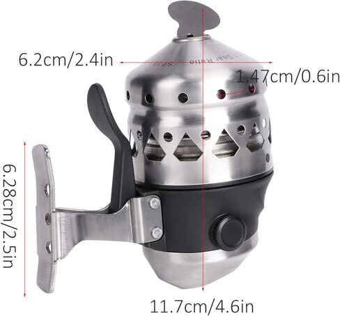 Other Fishing Tools and Accessories OUKENS Fishing Reel, Archery Shooting Fishing Lure Reel Hand Brake Winding Displacement Fish Line Wheel in Kuwait