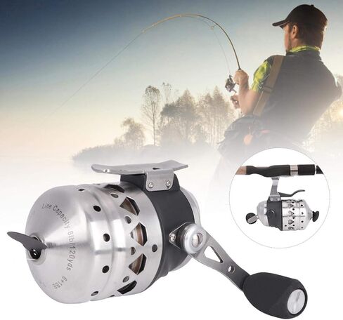 Other Fishing Tools and Accessories OUKENS Fishing Reel, Archery Shooting Fishing Lure Reel Hand Brake Winding Displacement Fish Line Wheel in Kuwait