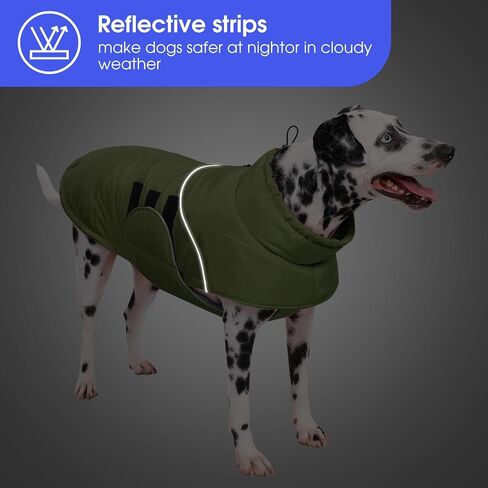 ASENKU Extra Warm Dog Coat, Dog Winter Coat with Fleece, Reflective Adjustable Dog Jacket with Zippered Leash Hole for Medium Dogs, Dog Clothes for Medium Sized Dog Dachshund Clothes (Pink,M) in Saudi Arabia