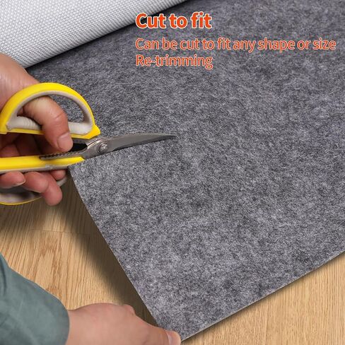 Waterproof Rug Pad, 4x6 ft Area Rug Non-Slip Carpet Pad, Non-Slip Rug Pads for All Floors and Finishes, Felt Pad for Hardwood Floors, Keeps Carpets in Place Soft and Safe in Kuwait