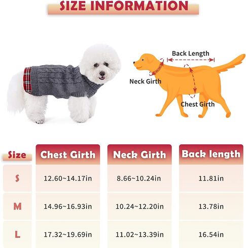 YUDODO Dog Sweater for Small Dogs Cartoon Antlers Knitted Puppy Sweater Pet Dog Striped Winter Clothes Warm Sweater for Yorkies Chihuahua(Medium,Black) in Saudi Arabia