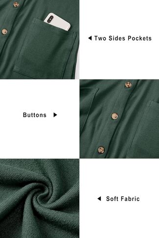 ULTRANICE Women's Cardigan 2023 Trendy Lightweight Long Sleeve Open Front Knitted Button Down Cardigans Sweater with Pockets in Kuwait
