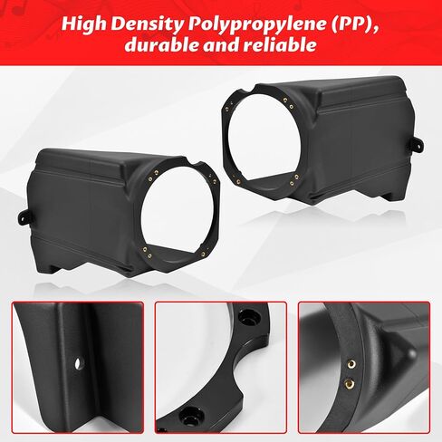 SAUTVS Under Dash 6.5" Speaker Pods for RZR PRO XP/PRO R/Turbo R 20-24, Under Dashboard 6.5" Speakers Enclosures Holders for Polaris RZR PRO XP XP4/RZR PRO R/RZR Turbo R 2020-2024 Accessories (1Pair) in Saudi Arabia