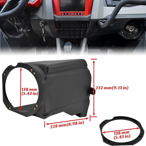 SAUTVS Under Dash 6.5" Speaker Pods for RZR PRO XP/PRO R/Turbo R 20-24, Under Dashboard 6.5" Speakers Enclosures Holders for Polaris RZR PRO XP XP4/RZR PRO R/RZR Turbo R 2020-2024 Accessories (1Pair) in Saudi Arabia