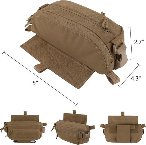 3 in 1 Drop Pouch Hanger Pouches Waistpack Sling Bag Fanny Pack for Vest JPC CPC LBT K19 in Kuwait