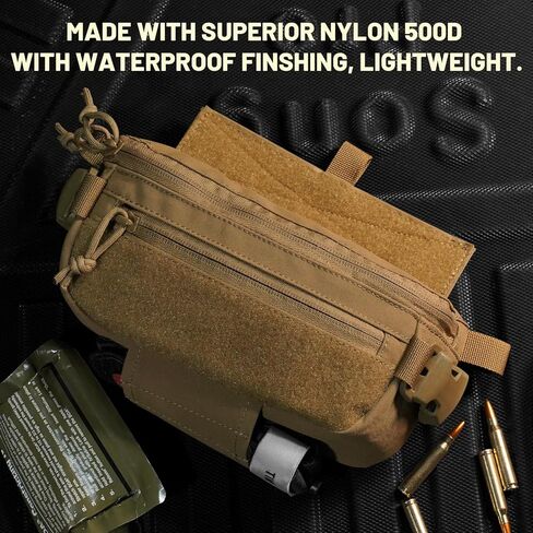 3 in 1 Drop Pouch Hanger Pouches Waistpack Sling Bag Fanny Pack for Vest JPC CPC LBT K19 in Kuwait