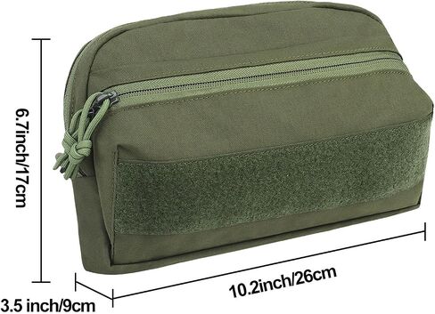 حقيبة AOUTACC الصغيرة التكتيكية MOLLE، الحقيبة الإدارية Molle، جيب منظم صغير بسحاب، حقيبة الصدر الصغيرة Molle للسترة التكتيكية ولوحة المنظم in Kuwait