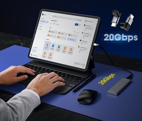 Accessonico الزاوية اليمنى USB C 90 درجة، 2 حزمة USB C 90 درجة محول USB C محول الزاوية اليمنى، الزاوية اليمنى USB C محول الزاوية USB-C نوع C USBC إلى USBC USB C الكوع in Kuwait