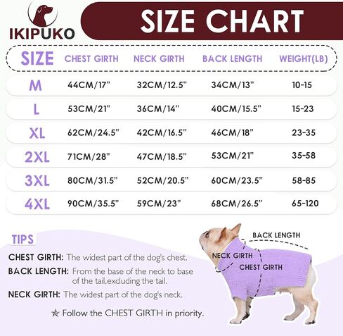 XXXL Dog Sweater, Halloween Dog Sweater for Extra Large Dogs Male Female, Dog Pullover Sweater, Big Dog Christmas Clothes, Holiday Pet Costumes for Husky, Golden Retriever, Doberman, Purple 3XL in Saudi Arabia