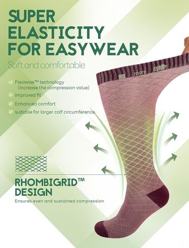 Plus Size Compression Socks for Women Wide Calf (3 Pairs) 15-20mmHg Bamboo Viscose Knee High Sock Support for Nurses Pregnancy Travel XXL（Polka dots-Black&Gray&Blue） in Kuwait
