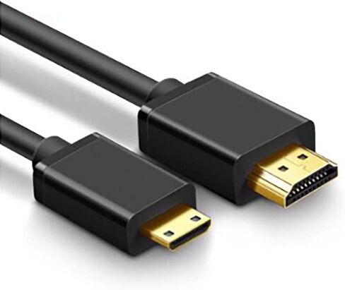 4K Mini HDMI to HDMI Cable 3.3FT, 4K 60Hz High Speed HDMI to Mini HDMI Cable Male Bi-Directional 2.0 Cord, for Portable Monitor, HDTV, Tablet, Camera and Camcorder in Saudi Arabia