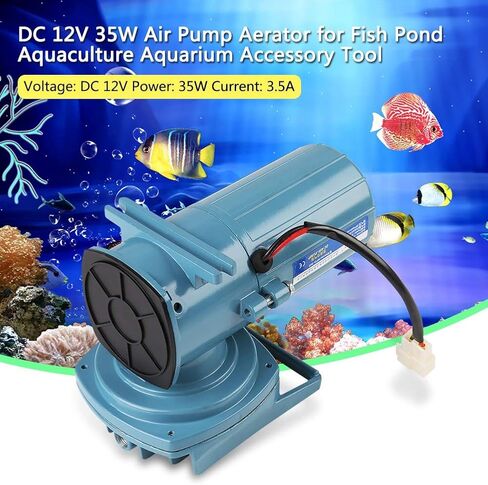 Aquarium Air Pumps DC 12V 68L/min 35W Portable Air Pump Aerator for Fish Pond Aquaculture Aquarium Accessory Tool in Saudi Arabia