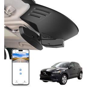 4K Dash Cam Custom for Volvo XC40 & XC40 Recharge 2019-2022 (Model A),T4 T5 Accessories, Integrated OEM Look, UHD 2160P Video, WiFi & App, Loop Recording, Easy to Install, 64GB Card