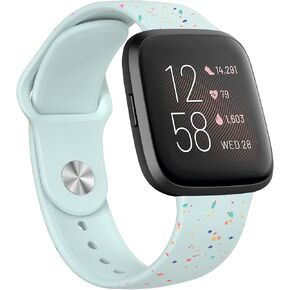 Vancle Silicone Bands Compatible with Fitbit Versa 2 Bands Women Men, Soft Sport Replacement Wristbands for Fitbit Versa 2 / Fitbit Versa/Versa Lite/Versa SE