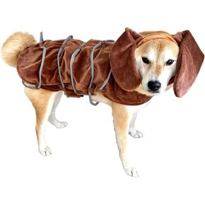 ComfyCamper Brown Dog Costume - Toy Ears Puppy Small Large XLarge XXL Cosplay Halloween Costumes Christmas, L