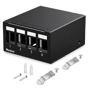1U 12 Port Shielded Blank Keystone Patch Panel Suitable with Multiple Type Keystone (1U 12 Port)