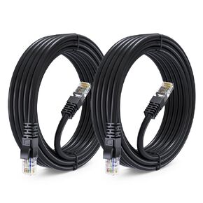Maximm Cat 6 Ethernet Cable 50 ft (2-Pack) - High-Speed LAN Cable, Internet Cable, Patch Cable, and Network Cable - UTP, 10Gbps, 550MHz Cat6 Cable - Pink