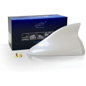 Ramble -for Nissan (Rogue 2007-2016),(Rogue Sport 2017-2020) | S35,S,SV,SL,Xtrail,Krom,Select,SUV/Hatchback AWD Car Shark Fin Antenna Cover (Advanced Style, Pearl White)