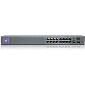 S16-POE Cloud-Managed PoE+ Switch w/ 16 Gigabit Ethernet Ports and 2 SFP Ports, Power Over Ethernet on 8 Ports, 120W PoE Budget, 2 SFP Ports Support Up to 1 Gbps Fiber or Copper Connections