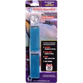 DrTim's Aquatics Reef Safe Waste-Away Time Release Gel – Natural Fish Tank & Aquarium Leave-in Waste Management Solution for Dissolving Cleaning Organic Sludge - 2 Pack Treats 100 gal