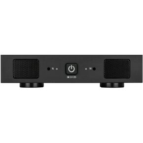 Sonance 93135 Model SR 2-125 (LEGACY) 2 Channel Sonamp DSP Power Amplifier, Black; Frequency Response 5Hz - 50kHz, Compact Form Factor, Convection Cooled/Fanless Design, Terminal Blocks