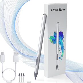 USI 2.0 Stylus Pen for Chromebook - Lenovo/Acer/Asus/HP/Amazon Fire HD 10 Max 11/Google Pixel Tablet, USI 2.0 Stylus 4096 Sensitivity Rechargeable for HP Chromebook X360, Lenovo Chromebook Duet
