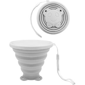 YAPROMO Silicone Collapsible Cup, foldable Travel Water Cups with Lids, Reusable Drinking Mugs Cup, Picnic Snacks Cups, Telescopic Camping Tumblers